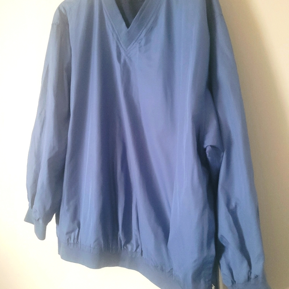 Wedge Golf Mens Reversible Pullover XL Windbreaker Dark Blue /Light Blue
